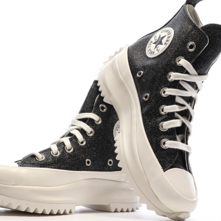Baskets Noires à paillettes Femme Converse Run Star Hike