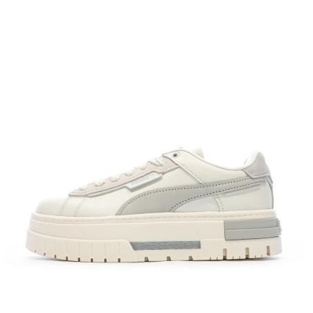 Baskets Écru/Gris Femme Puma Crashed Selflove