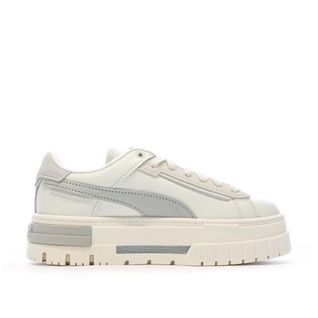 Baskets Écru/Gris Femme Puma Crashed Selflove