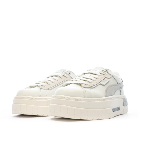 Baskets Écru/Gris Femme Puma Crashed Selflove
