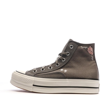 Baskets Grises Femme Converse Chuck Taylor All Star Lift