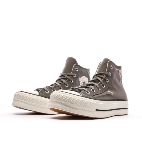 Baskets Grises Femme Converse Chuck Taylor All Star Lift