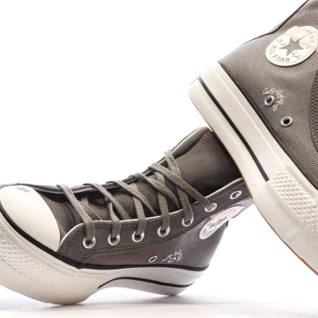 Baskets Grises Femme Converse Chuck Taylor All Star Lift