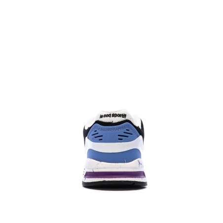 Baskets Noires/Blanches/Bleu Femme Le Coq Sportif R1100 Nineties