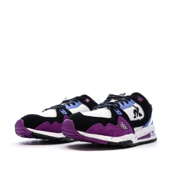Baskets Noires/Blanches/Bleu Femme Le Coq Sportif R1100 Nineties