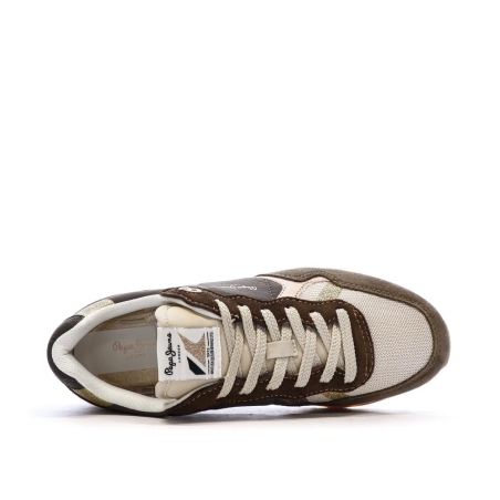 Baskets Marrons Femme Pepe jeans Brit Mixt