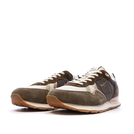 Baskets Marrons Femme Pepe jeans Brit Mixt