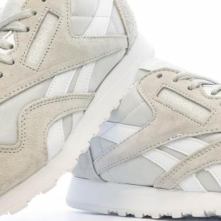Baskets Blanches/Grises Femme Reebok Cl Nylon 100033441