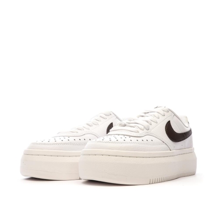 Baskets Blanc/ Noir Femme Nike Court Vision Alta