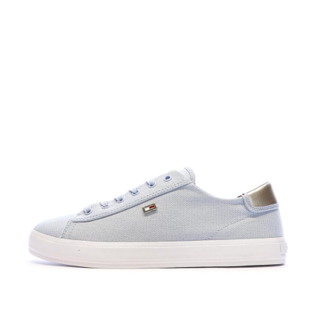 Baskets Bleu Clair Femme Tommy Hilfiger Canvas