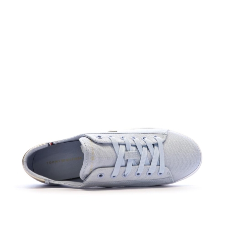 Baskets Bleu Clair Femme Tommy Hilfiger Canvas
