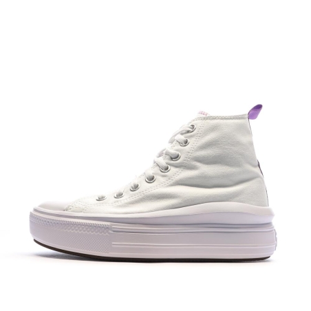 Baskets Blanches/Violettes Femme Converse All Star Move