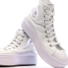 Baskets Blanches/Violettes Femme Converse All Star Move