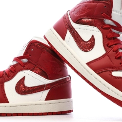 Air Force One Baskets Rouges/Blanches Femme Nike