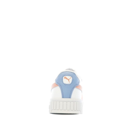 Baskets Blanches/Corail Femme Puma Carina 2.0