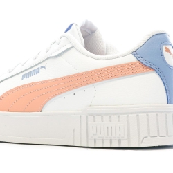 Baskets Blanches/Corail Femme Puma Carina 2.0