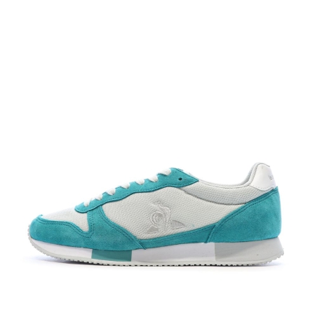 Baskets Blanches/Turquoises Femme Le Coq Sportif Alpha