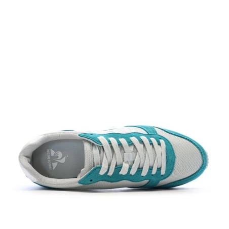 Baskets Blanches/Turquoises Femme Le Coq Sportif Alpha