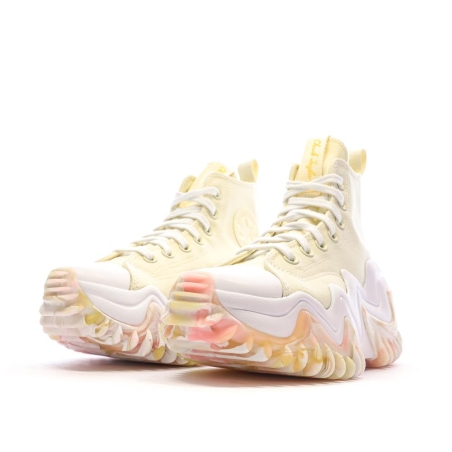 Baskets Jaunes/Roses/Blanches Femme Converse Run Star