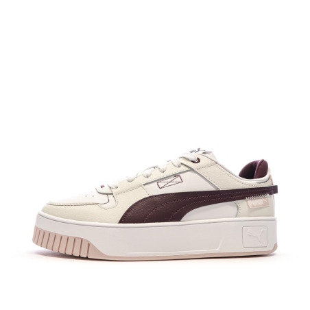 Chaussures Beige/Bordeaux Femme Puma Carina Street VTG