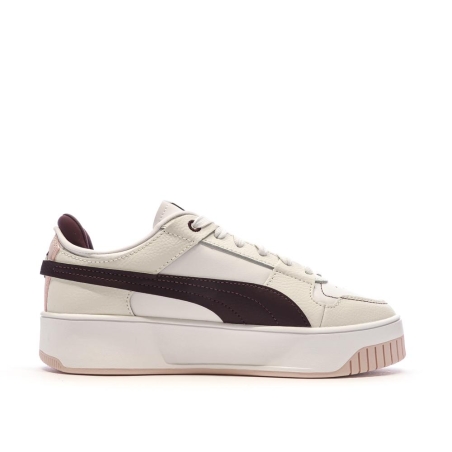 Chaussures Beige/Bordeaux Femme Puma Carina Street VTG