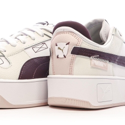 Chaussures Beige/Bordeaux Femme Puma Carina Street VTG