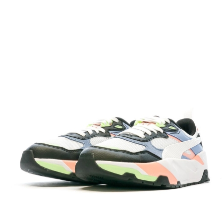 Baskets Noire/Blanches/Rose Femme Puma Trinity