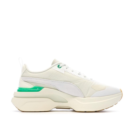 Baskets Écru/Vert Femme PUMA Kosmo Rider