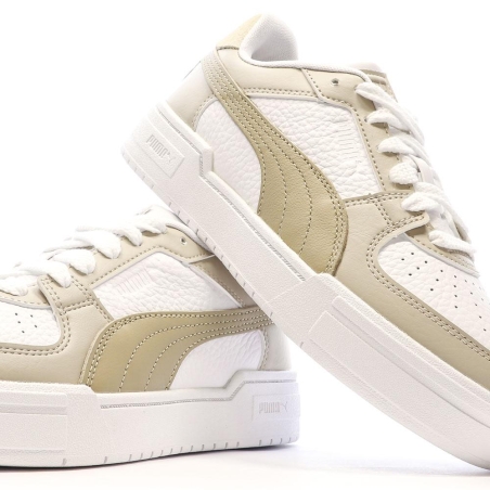 Baskets Blanche/Marron Femme Puma 394749-02