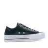 Baskets compensées cuir noir femme Converse All Star