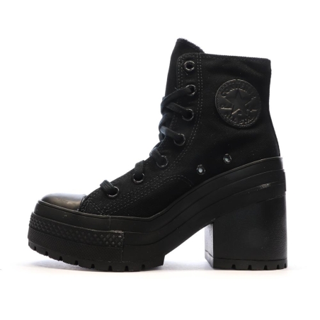 Baskets Noires Femme Converse Chuck 70 De Luxe Heel