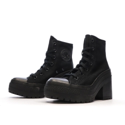 Baskets Noires Femme Converse Chuck 70 De Luxe Heel