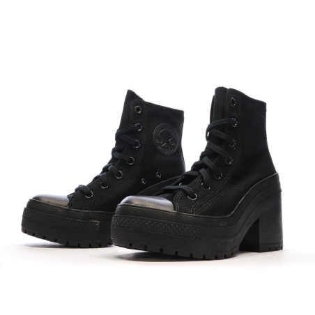 Baskets Noires Femme Converse Chuck 70 De Luxe Heel