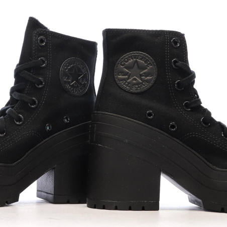 Baskets Noires Femme Converse Chuck 70 De Luxe Heel