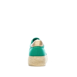 Baskets en Toile Vertes Femme Vert Cache Cache Choescapa