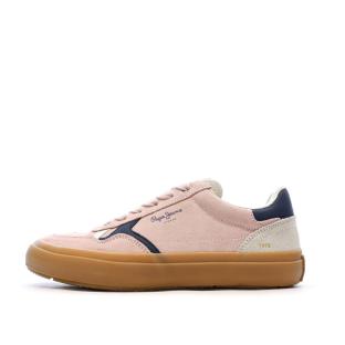 Baskets Roses Femme Pepe jeans Travis Retro