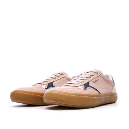 Baskets Roses Femme Pepe jeans Travis Retro