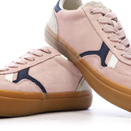 Baskets Roses Femme Pepe jeans Travis Retro