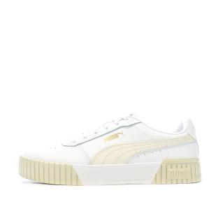 Baskets Beige/Blanc Femme Puma Carina