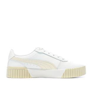 Baskets Beige/Blanc Femme Puma Carina