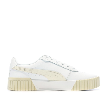 Baskets Beige/Blanc Femme Puma Carina