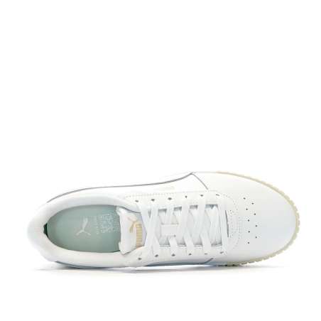 Baskets Beige/Blanc Femme Puma Carina