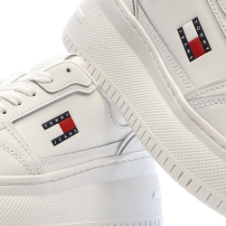 Baskets Beiges Femme Tommy Hilfiger Retro