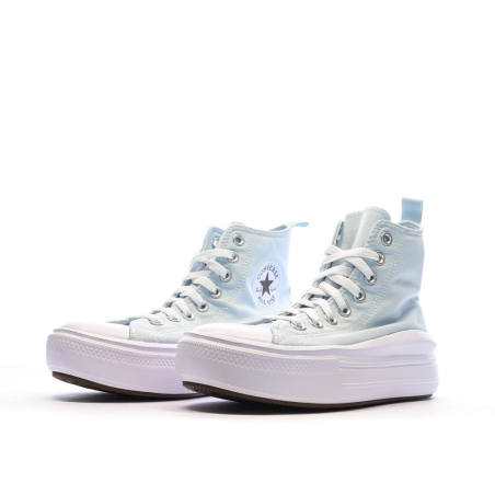 Baskets Bleu Ciel Femme Converse Chuck Taylor All Star Move