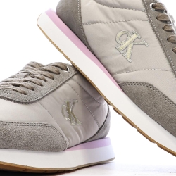 Baskets Grises/Roses Femme Calvin Klein Jeans Retro