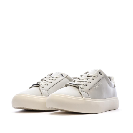 Baskets Grises Femme Calvin Klein Jeans Lace