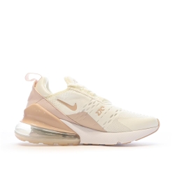 Baskets Blanches/Rose Femme Nike Air Max 270