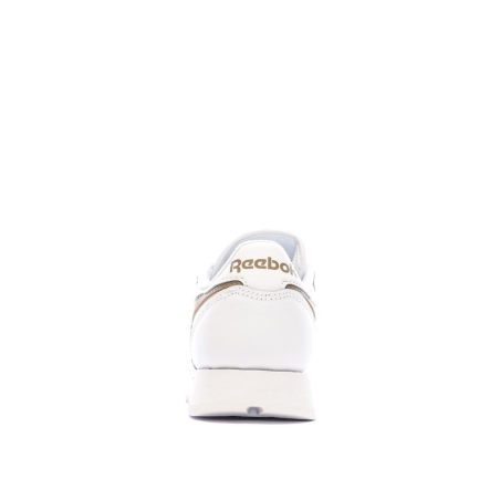 Baskets Blanc/Marron Femme Reebok Classic Leather