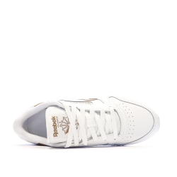 Baskets Blanc/Marron Femme Reebok Classic Leather