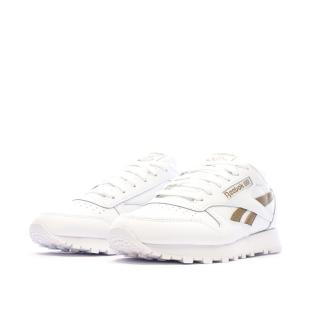 Baskets Blanc/Marron Femme Reebok Classic Leather